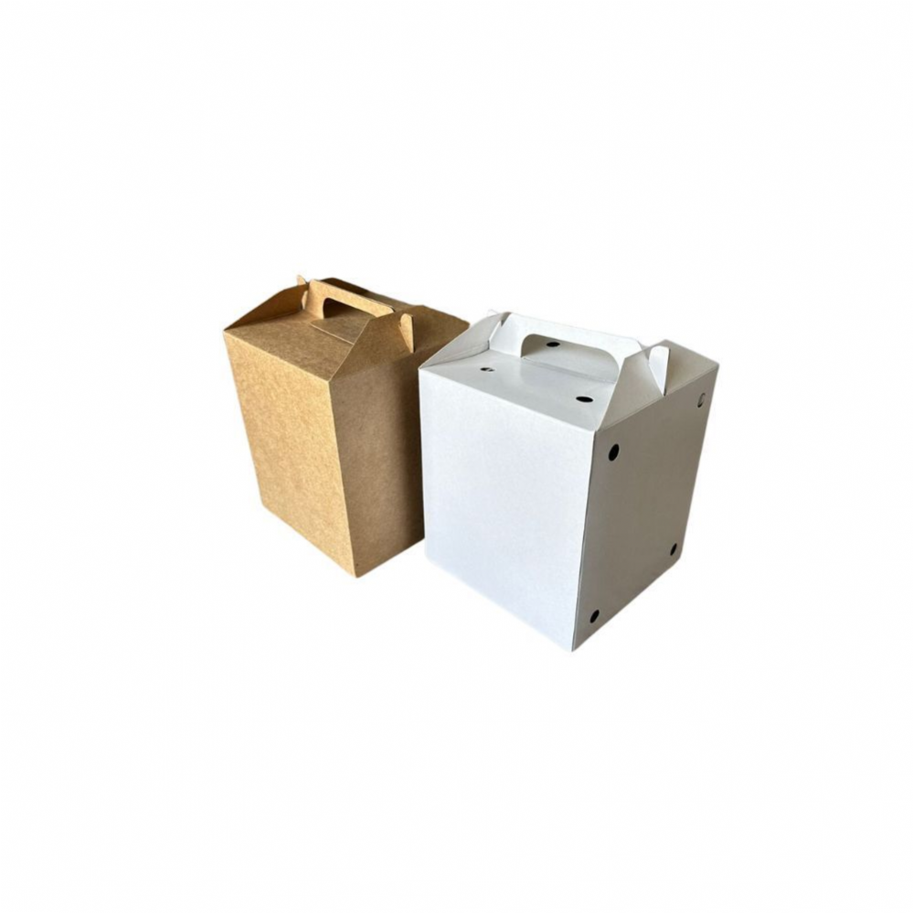 Caixa 14x14x16cm com alça - Box burguer e Panetone