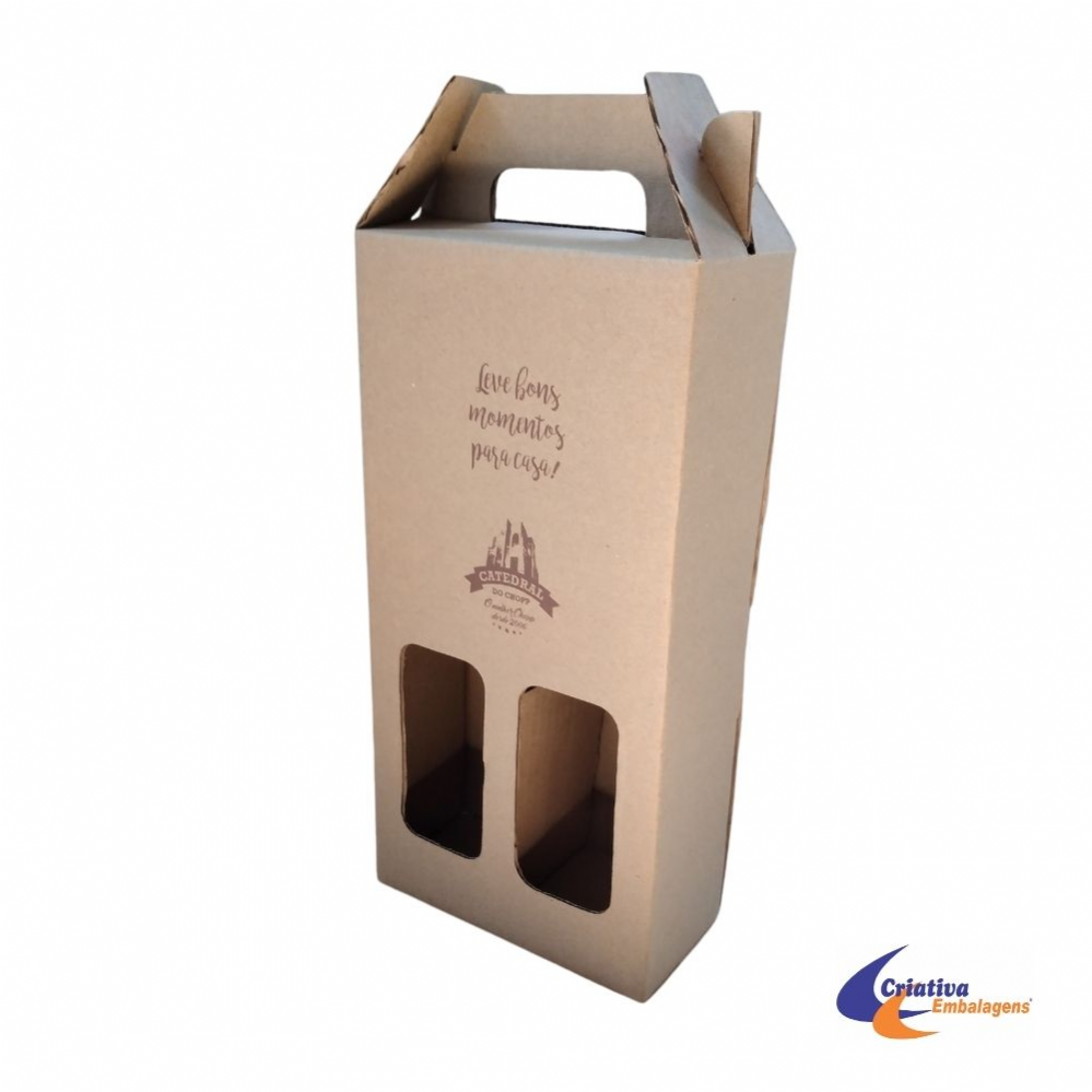 Caixa para vinho - 2 garrafas 17x8x33,5
