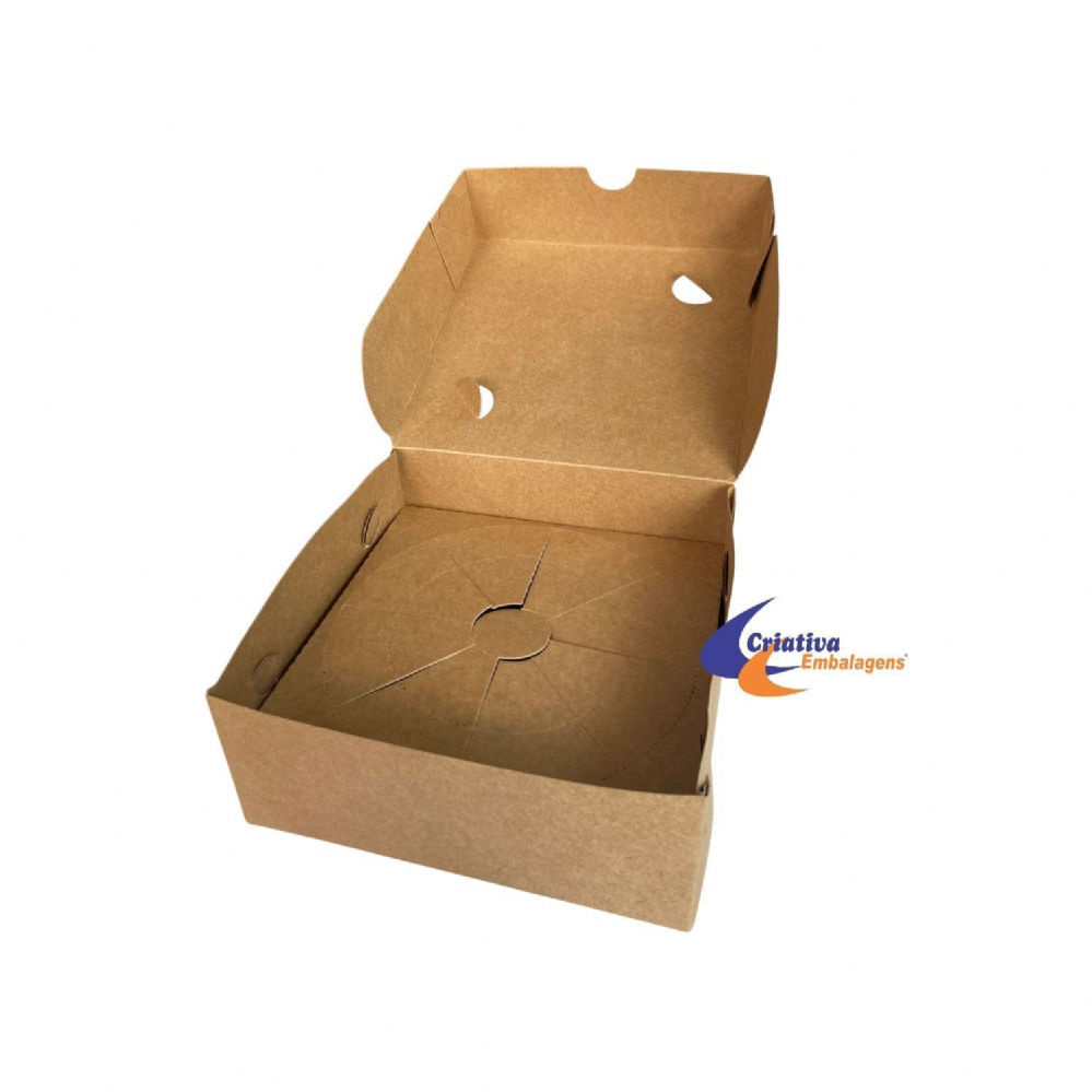 Caixa para Batata Suíça 18,5x18,5x8 com meia lua