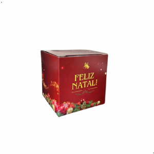 CAIXA PARA PANETONE E CHOCOTONE 100g  10X10X10CM - PERSONALIZA��O GEN�RICA NATAL - PRONTA ENTREGA