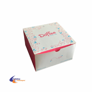 CAIXA PARA DONUTS 12X12X7CM - FUNDO AUTOM�TICO