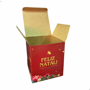 CAIXA PARA PANETONE E CHOCOTONE 500g - 14X14X16CM - PERSONALIZA��O GEN�RICA NATAL - PRONTA ENTREGA