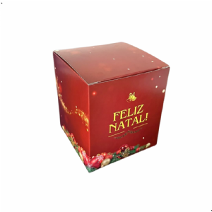 CAIXA PARA PANETONE E CHOCOTONE 500g - 14X14X16CM - PERSONALIZA��O GEN�RICA NATAL - PRONTA ENTREGA