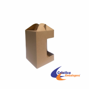 Caixa para cerveja 04 garrafas - 17x17x25cm