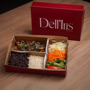 MARMITA PARA RESTAURANTE 19X15X5CM - kit com 100un personalizado