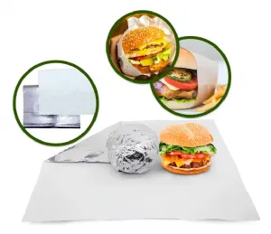 PAPEL ANTIGORDURA PARA LANCHE - PAPEL ACOPLADO LAMINADO  - PRONTA ENTREGA