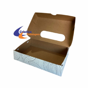 Caixa 22x14x5 antivazamento c/ visor 14x4 vazado tampa