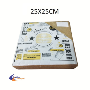 PAPEL ANTIGORDURA PARA LANCHE - PAPEL ACOPLADO LAMINADO  - PRONTA ENTREGA