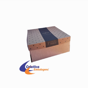 CAIXA PARA BOLO E TORTA 28X28X13CM - TAMPA E FUNDO