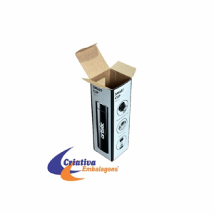 Caixa 7x7x23,5cm com visor