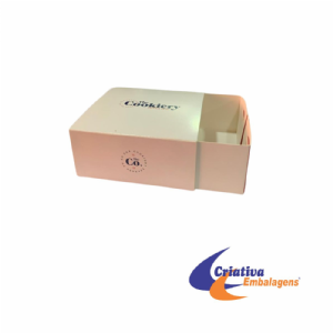 EMBALAGEM PARA COOKIE - 9X9X4CM - GAVETA