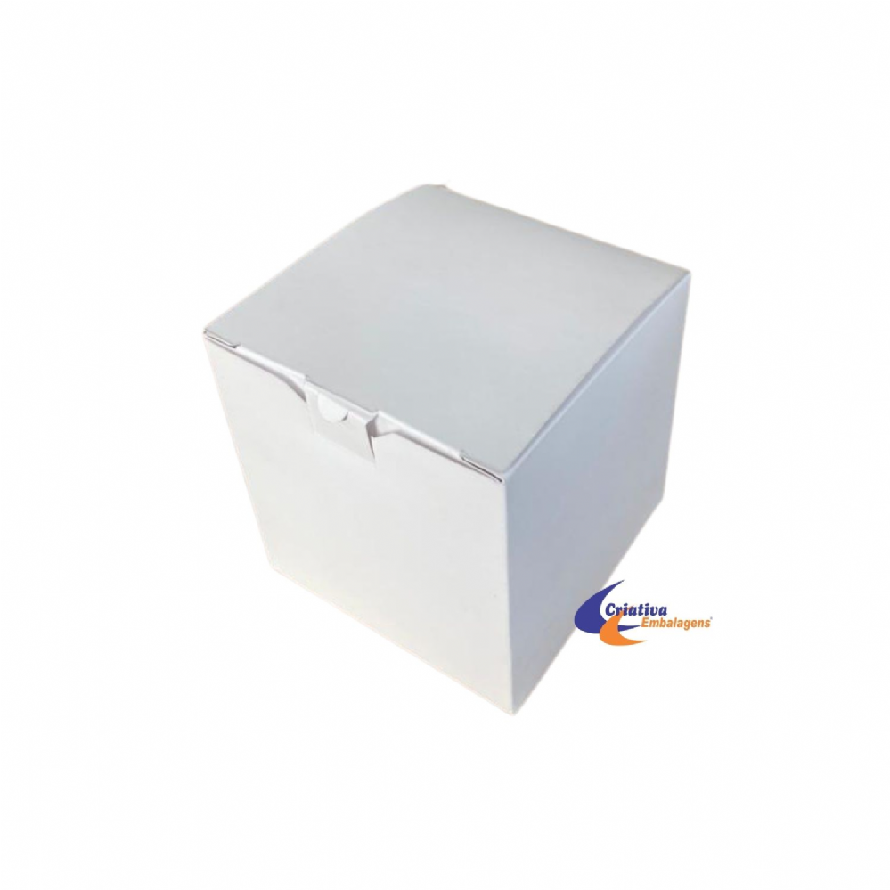 Caixa com trava - 9x9x9 papel cart�o fundo aut.