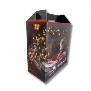 Cesta de natal 32x17x36cm micro