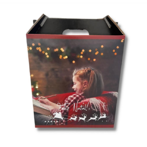 Cesta de natal 32x17x36cm micro