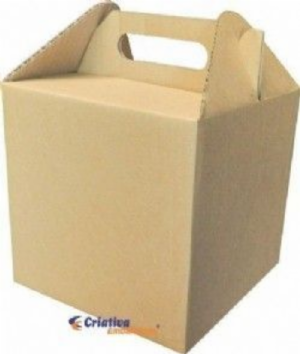 Caixa 28x28x20 c/ al�a de papel�o