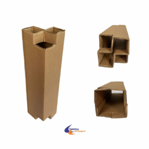 Caixa para vinho 2 garrafas 21x11x39cm - C/ colmeia dupla individual