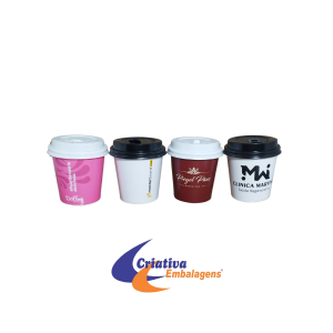 COPO DE PAPEL 250ML - kit com 100un personalizado