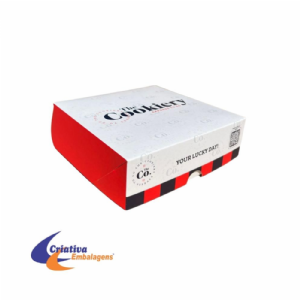 Caixa 18x18x5,5 cm - c/ meia lua e divis�ria para 4und