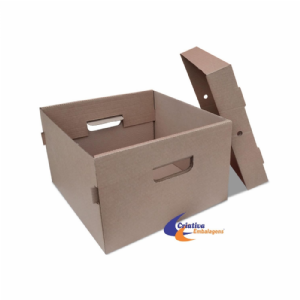 Caixa Hortifruti 38x38x24cm com tampa